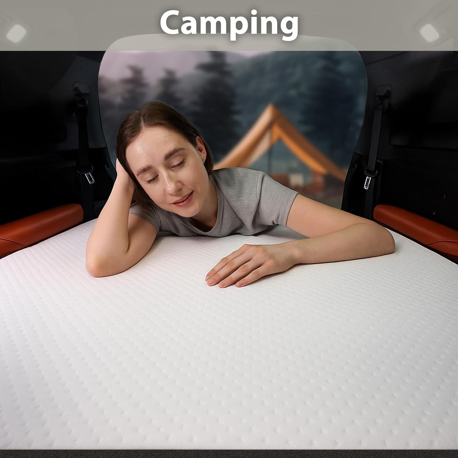 Tri Fold Memory Foam Foldable Mattress Single 3 inch Folding Mattress Guest