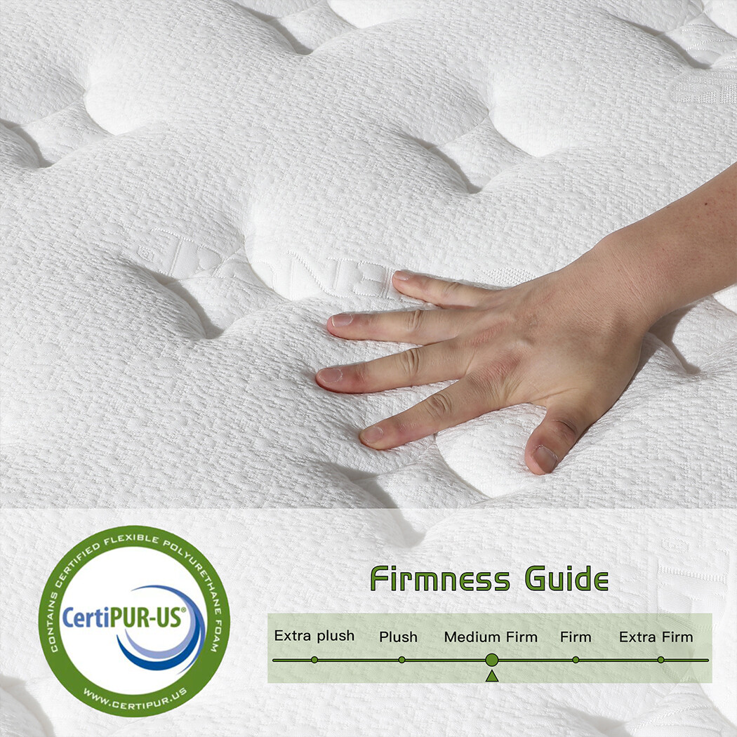 12/14” Hybrid Mattress Gel Memory Foam Twin Full Queen King Size Bed In a Box