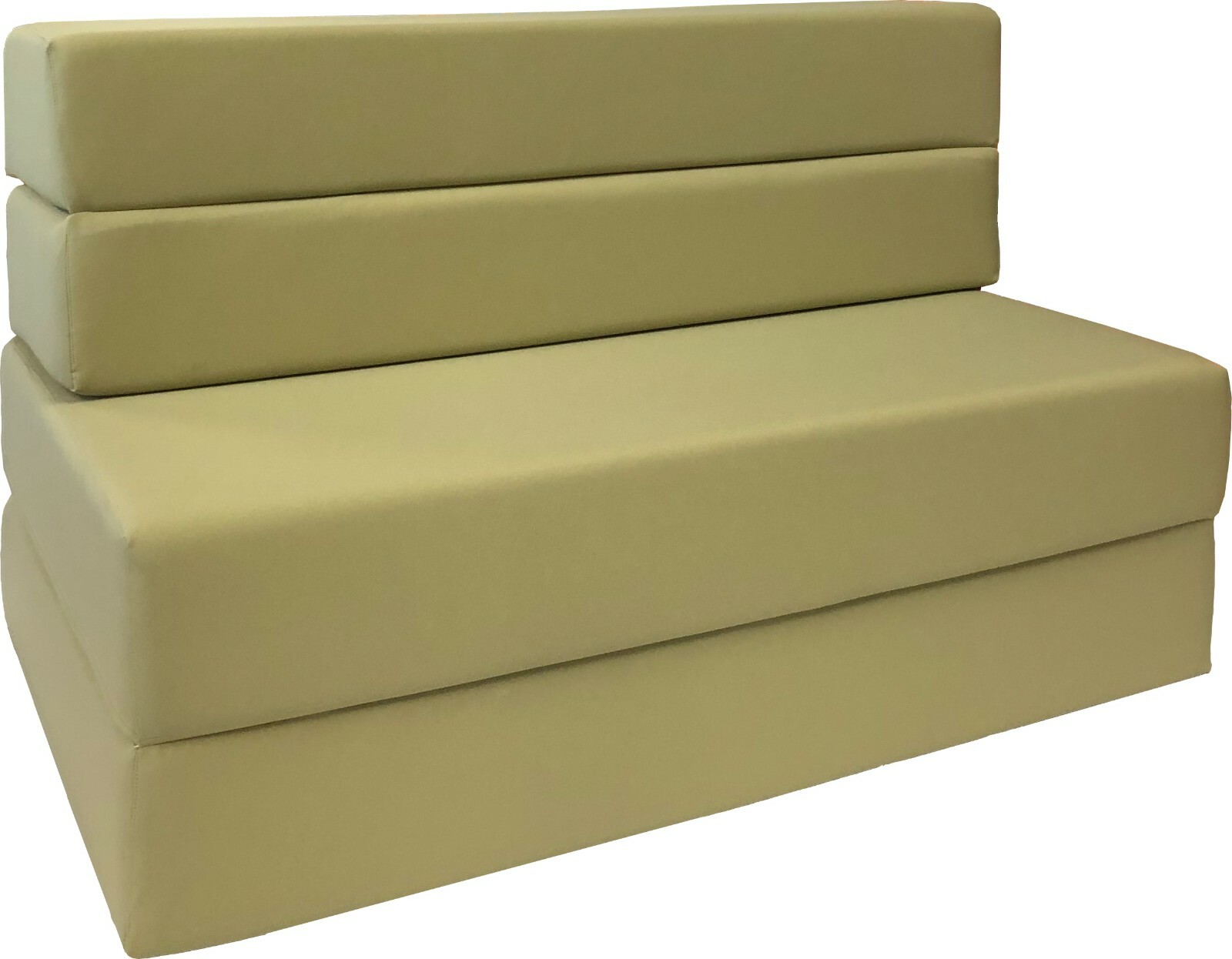 Full Size Folding Foam Mattresses, Sofa Beds, Chairs, Couches, Ottoman Khaki
