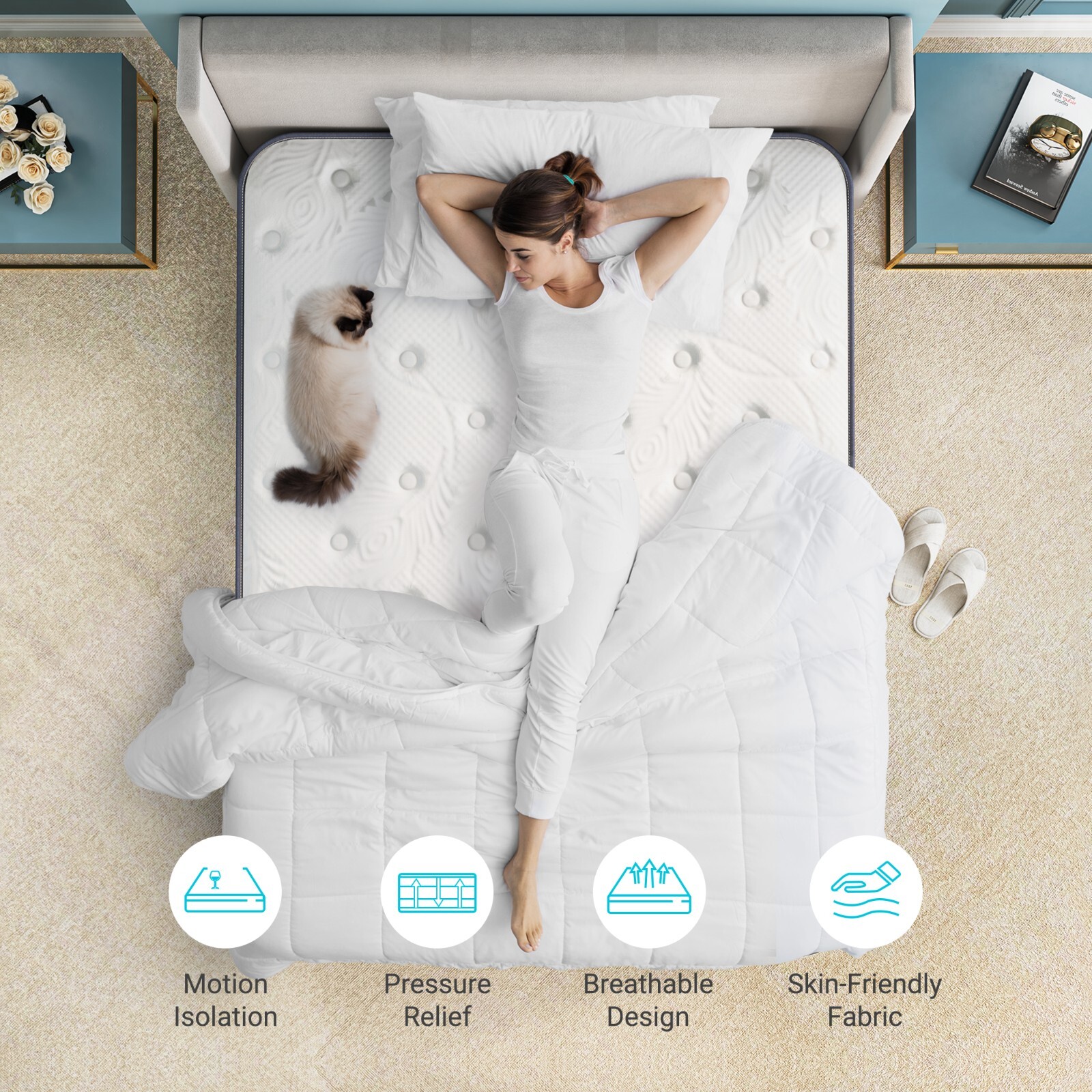 8″ 10″ 12″ 14″ Memory Foam Mattress Topper Twin Full Queen King Twin XL Size NEW