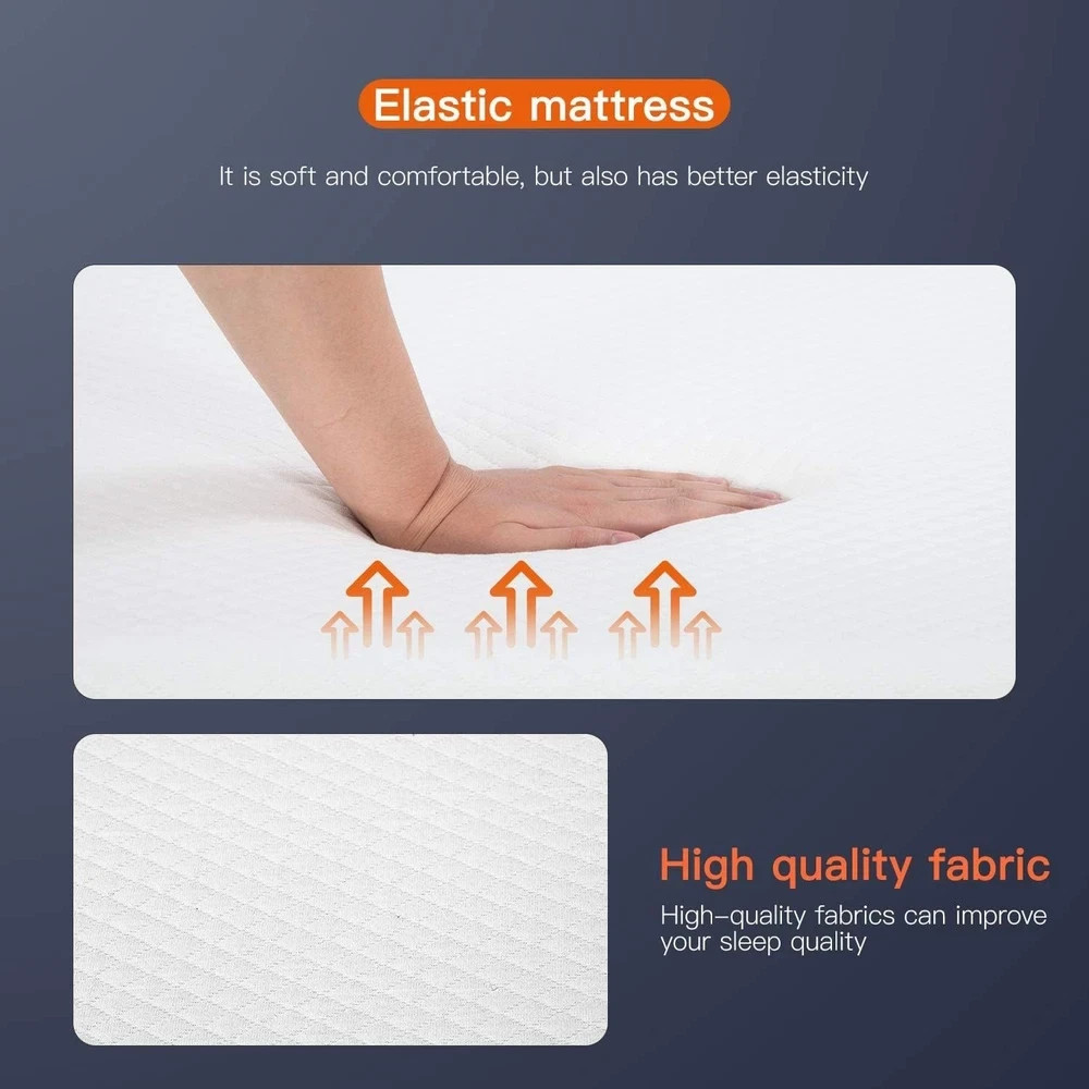 Twin Mattress Gel Foam Memory Mattress Ventilated Bed in a Box Queen