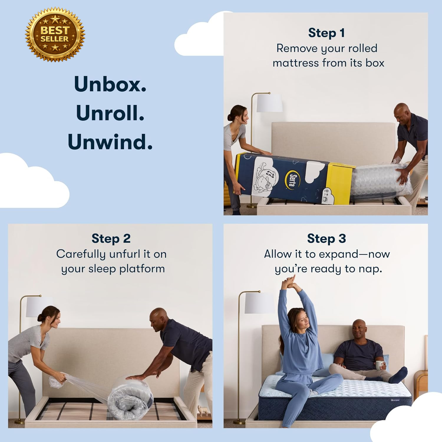 Sleeptrue Firm 11″ Twin Hybrid Mattress in a Box, Cooling Mattress, Breathable,