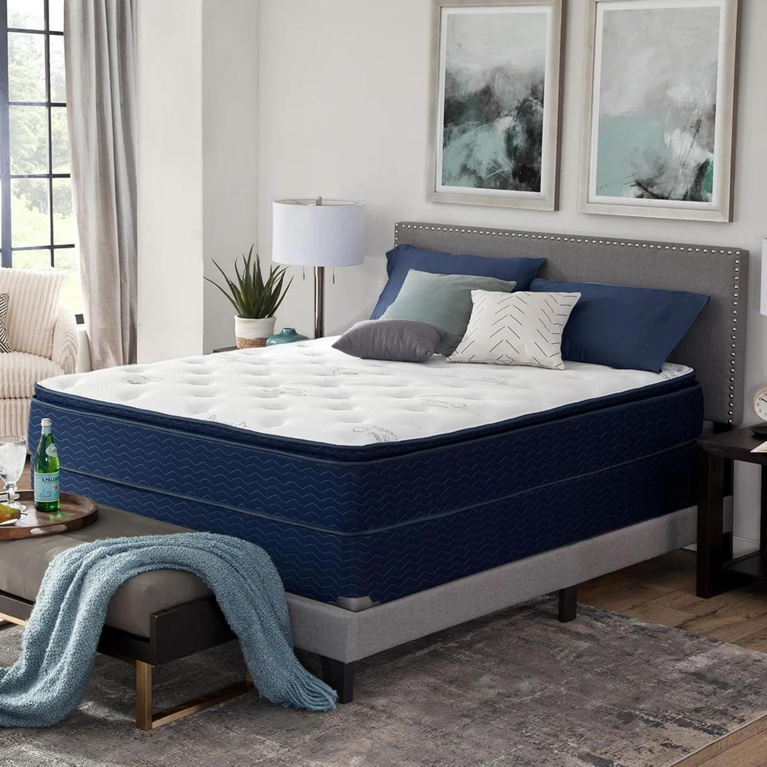 Fairhill California King Pillow Top Mattress – 11″ Cooling Gel Hybrid