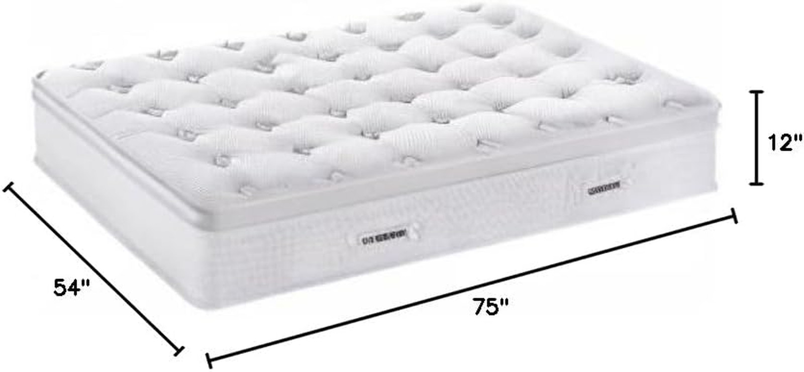 Full Size Mattress – 12 Inch Cool Memory Foam & Spring Hybrid Mattress with Brea
