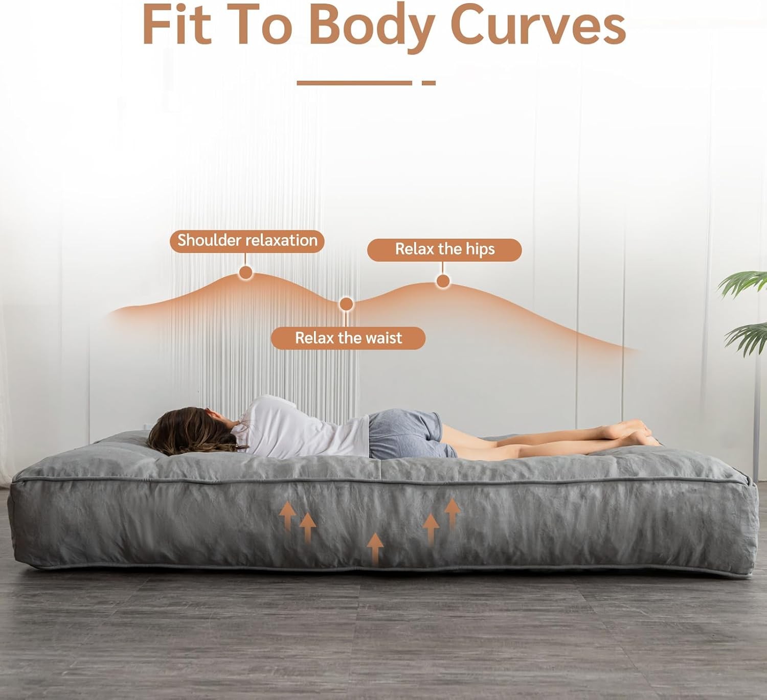 8 Inches Futon Mattress Full Size Thick Futons Sofa Couch Bed Floor Mattress