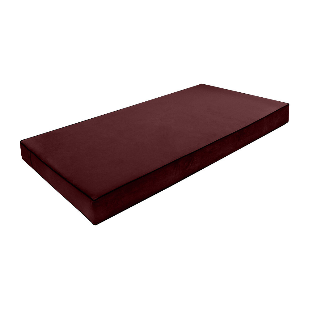 Contrast Pipe 6″ FULL 75x54x6 Velvet Indoor Daybed Mattress |COVER ONLY|-AD368