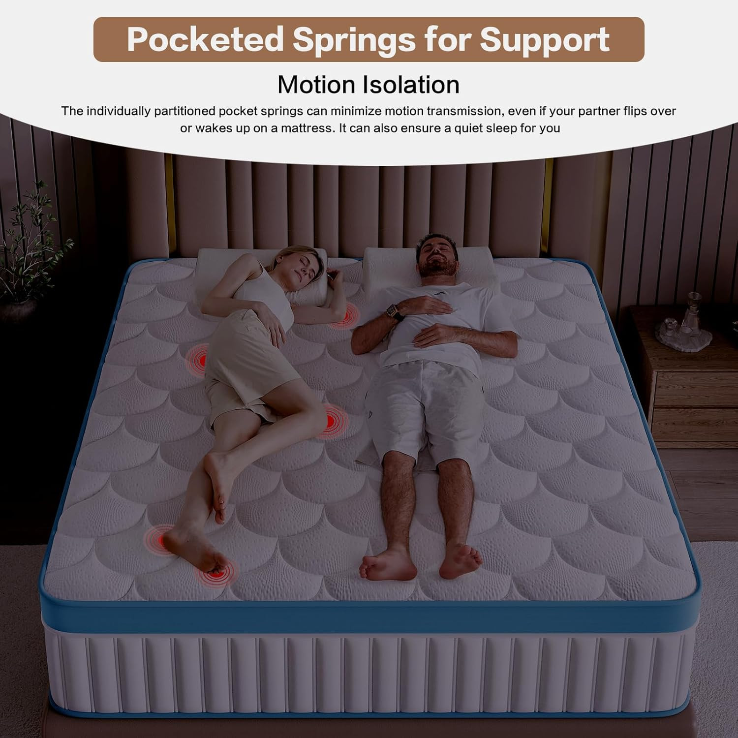 12″ Medium Firm Memory Foam Full Mattress – Pressure Relief & Motion Isolation