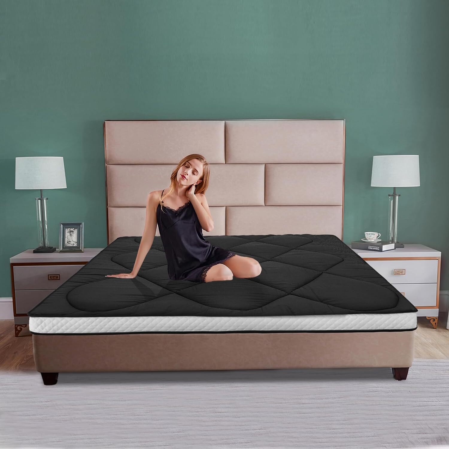NAIZEA Memory Foam Mattress 2.5 inch / 4 inch Folding Mattress Travel Guest Mat