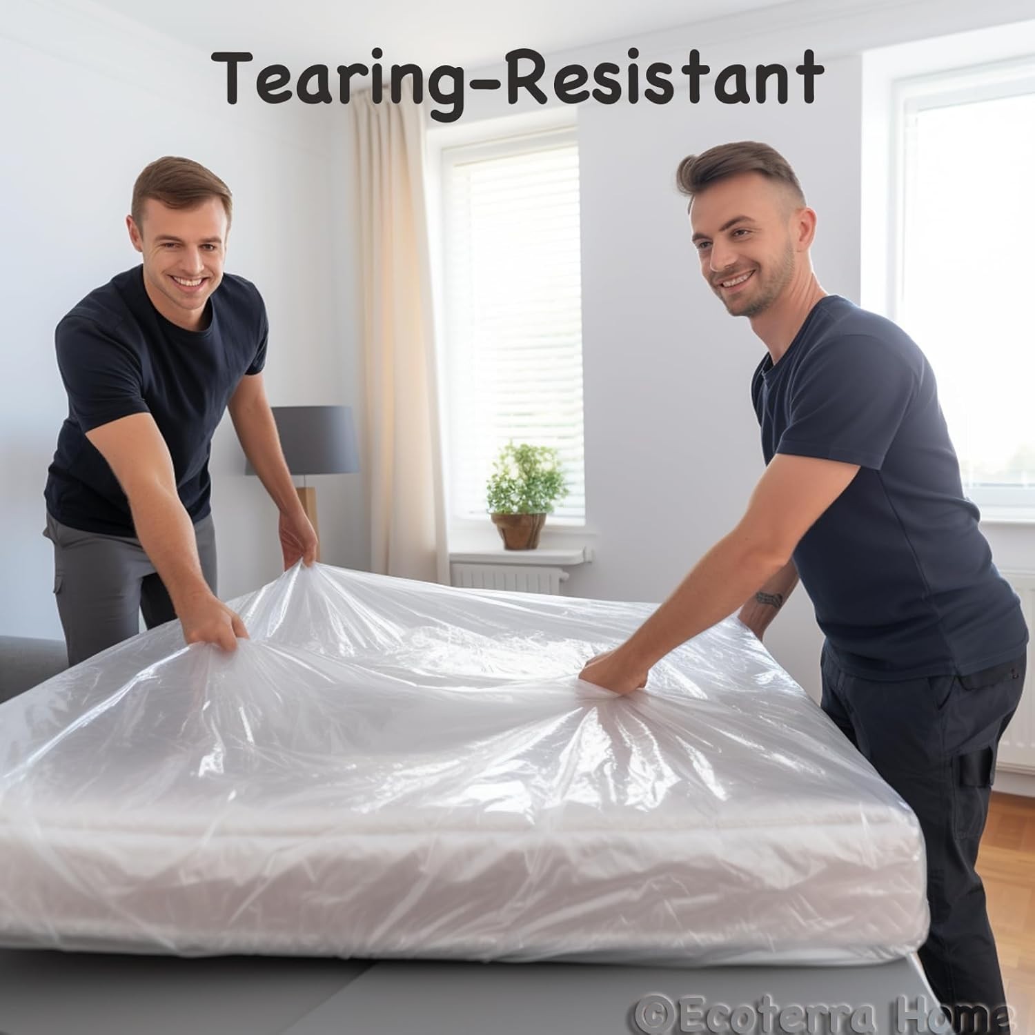 Protective Mattress Cover for Full/Twin XL – Waterproof with Clear Polyethylene