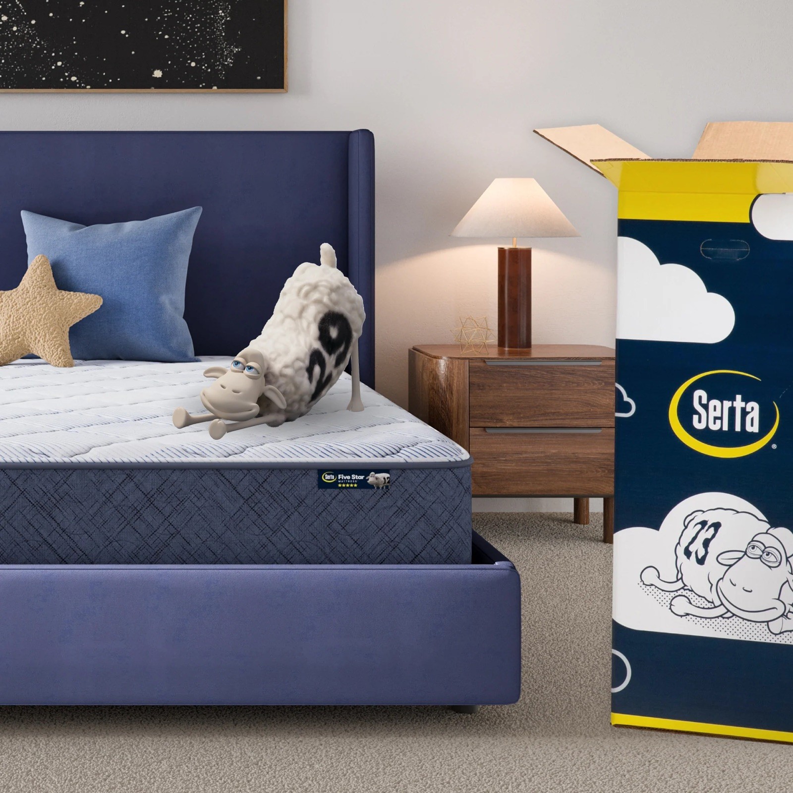 Serta Five Star Queen 12″ Medium Pillow Soft mattress