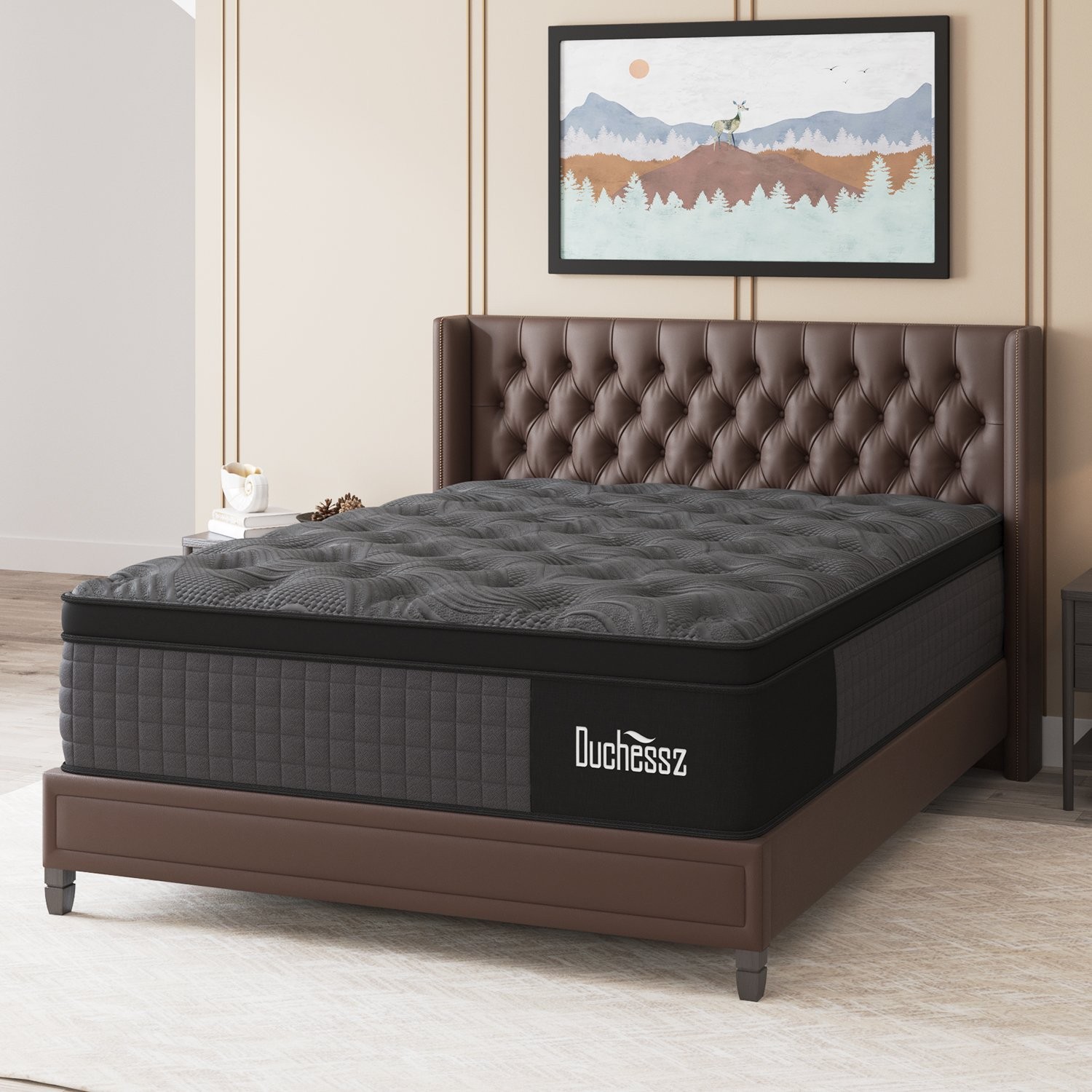 10″12″14″ Twin Full Queen King Size Mattress in a Box Hybrid Spring Memory Foam