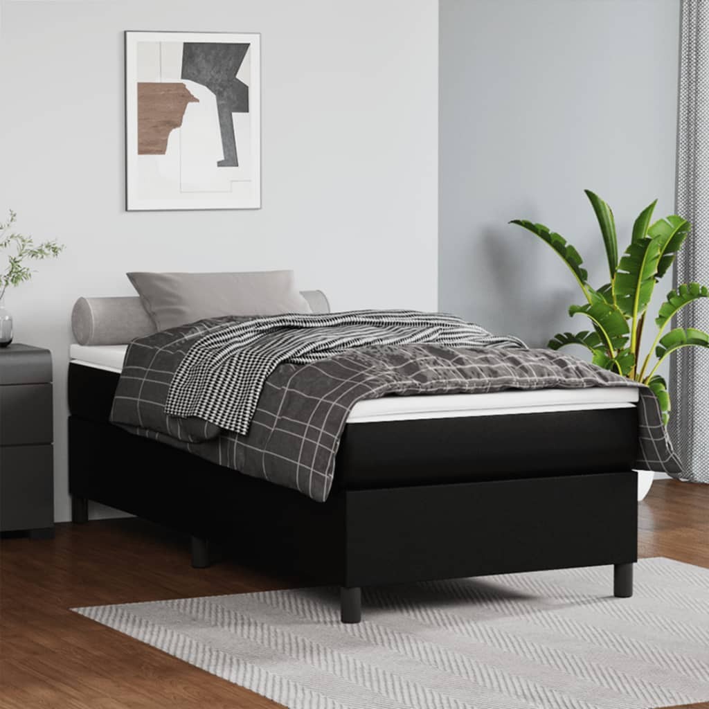 Bed Frame Upholstered Mattress Foundation Bedroom Furniture Faux Leather vidaXL