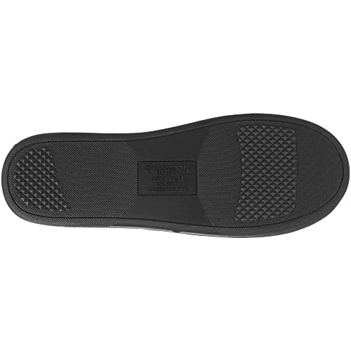 Men’s Moccasin Slippers with Microsuede Upper and Gel Infused 9.5-10.5 Black