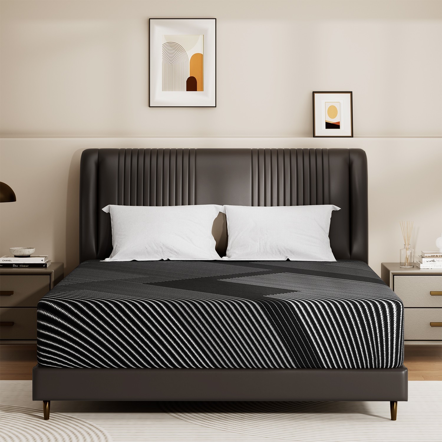 10″ Twin Full Queen King Size Gel Memory Foam Mattress in a Box, Made in USA