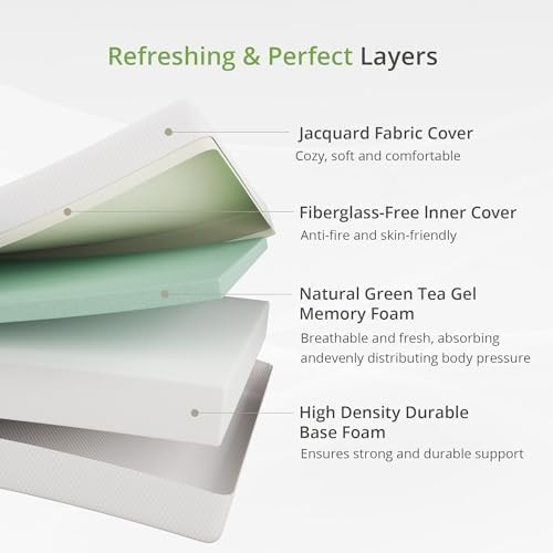 Medium Firm Twin Mattress with Green Tea Gel