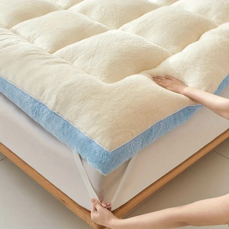 Cozy Sherpa Fleece Futon Mattress Pad – Multi-Use, Machine Washable, All-Season