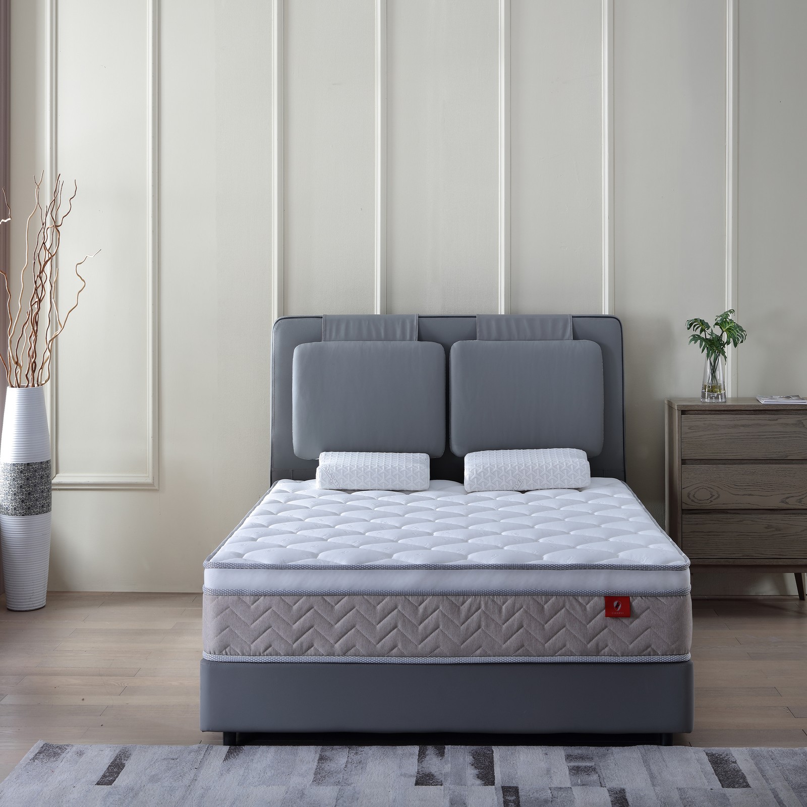 12 Inch Full Size Memory Foam Mattress Spring Hybrid Breathable Mattres In A Box