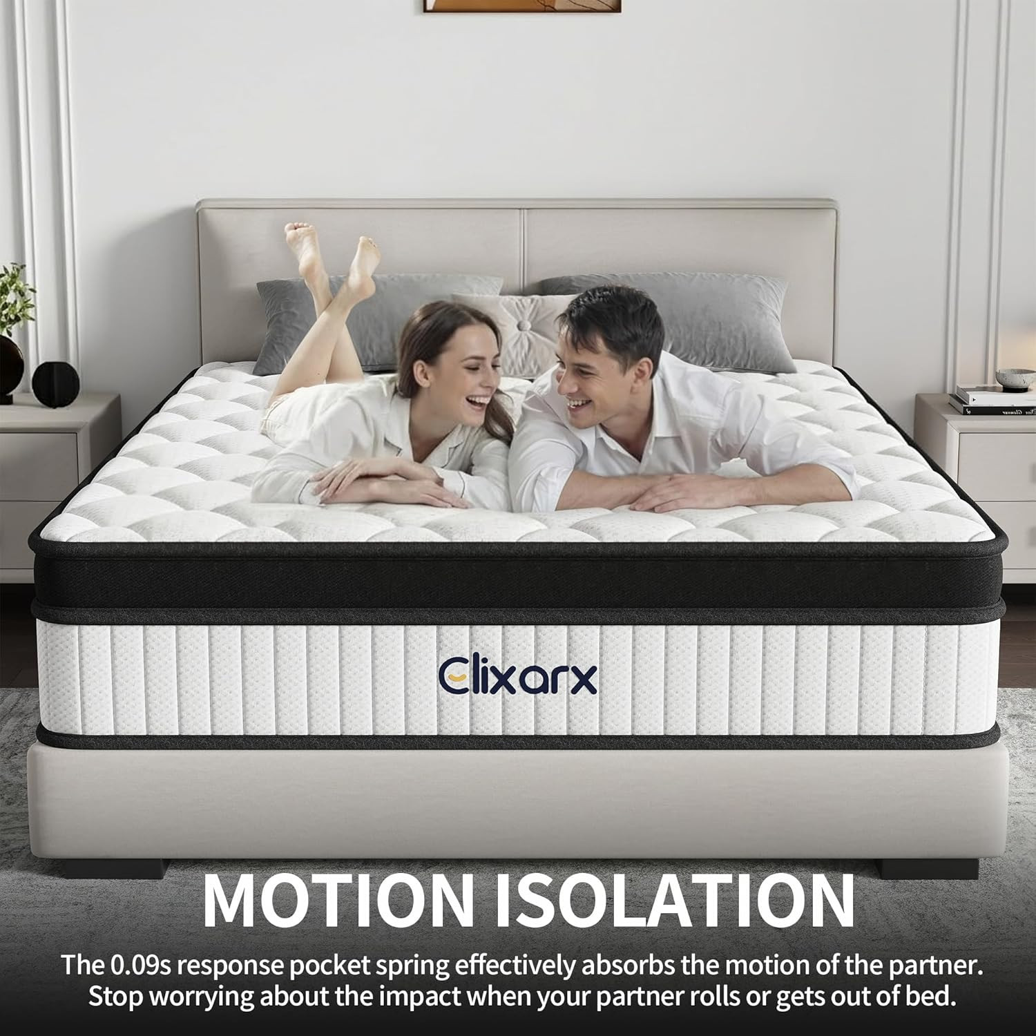 12 Inch Queen Mattress – Medium Firm 5-Layer Queen Size Mattresses Design with T