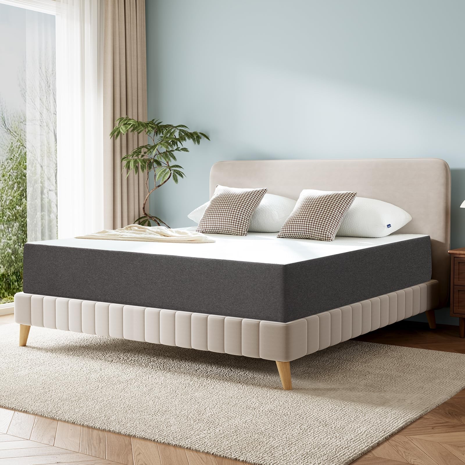 8 Inch Twin Size Mattress No Fiberglass Gel Memory Foam Mattress for Cool Nig…