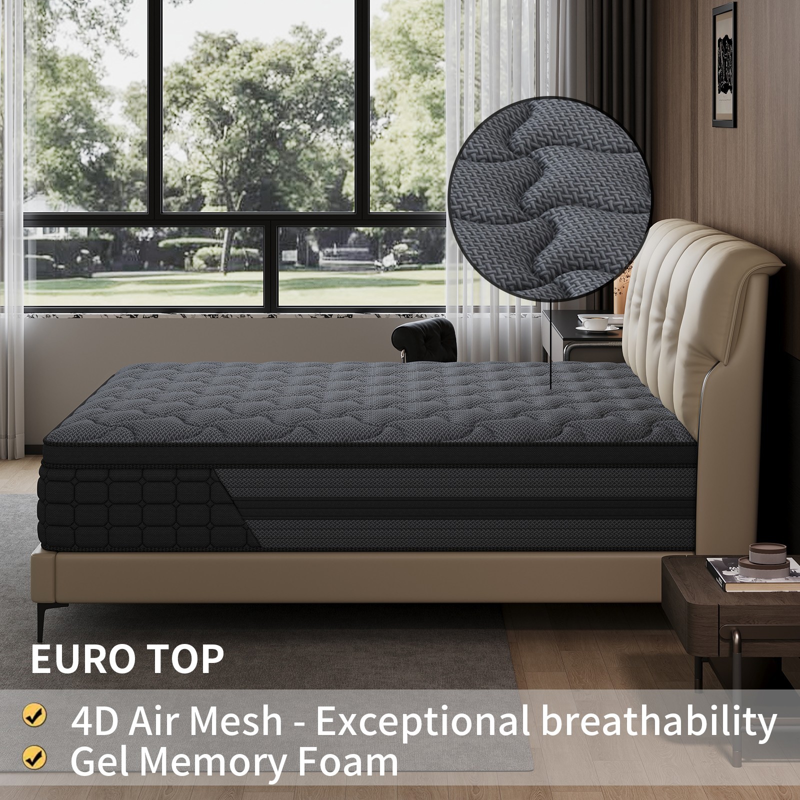 8″10″12″14″ Twin Full Queen King Size Mattress in a Box Hybrid Spring MemoryFoam