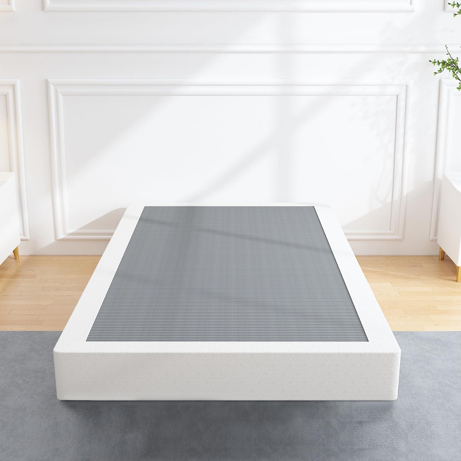 5 Inch Twin Box Spring with Easy Clean Cover – Perfect for All Mattress Types