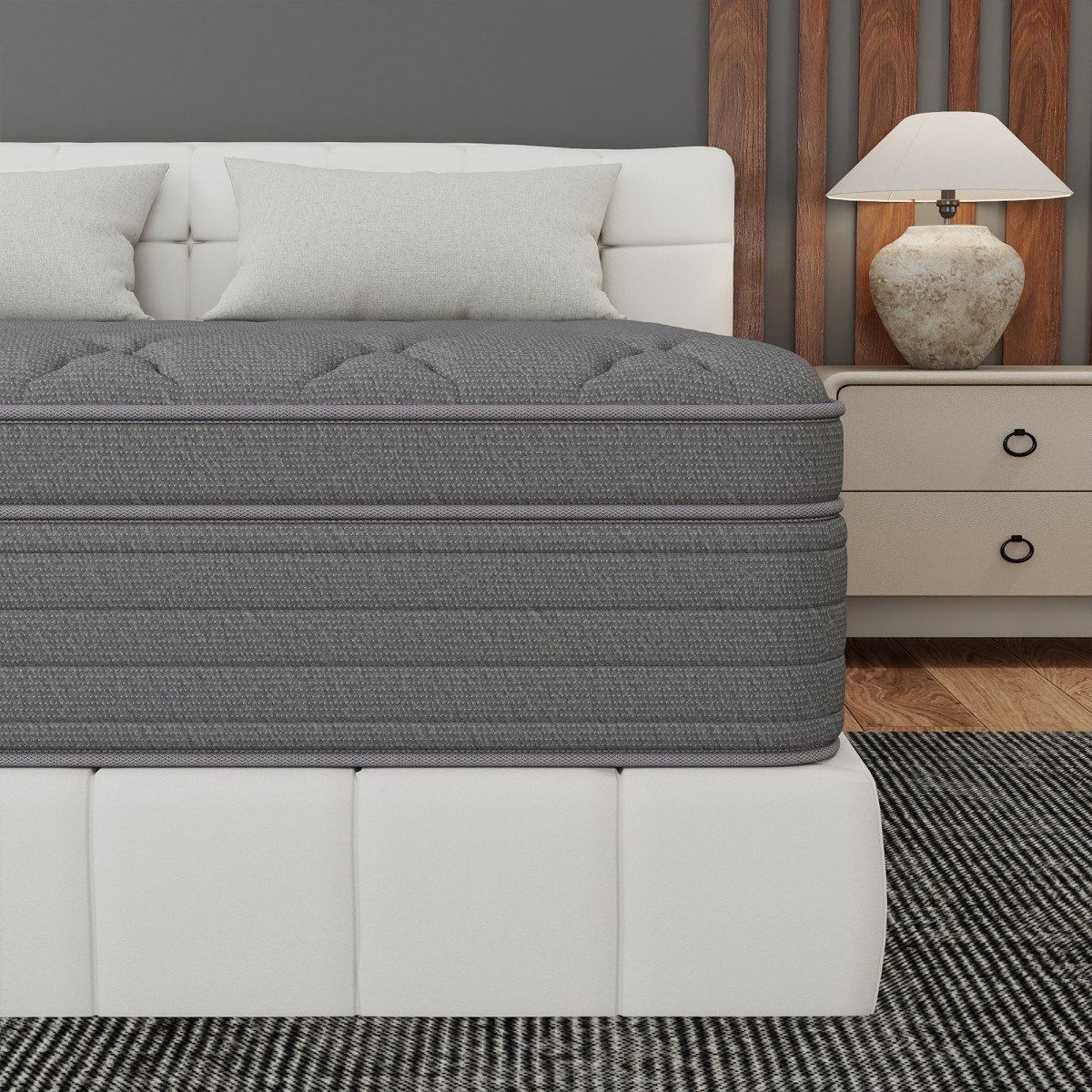 12″/14″ Hybrid Mattress in a Box Gel Memory Foam Spring Twin Full Queen King Bed