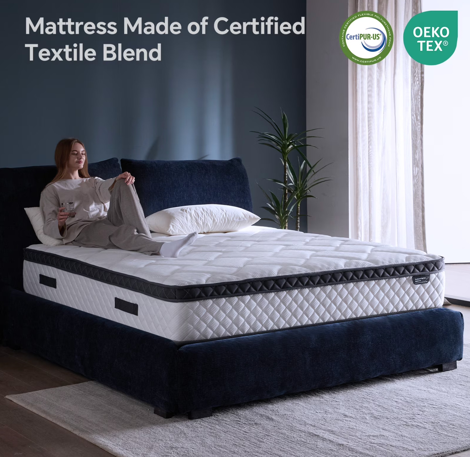 12″ Full Colchon Memory Foam Hibrido Cama Full Mattress Medium Firm Hybrid