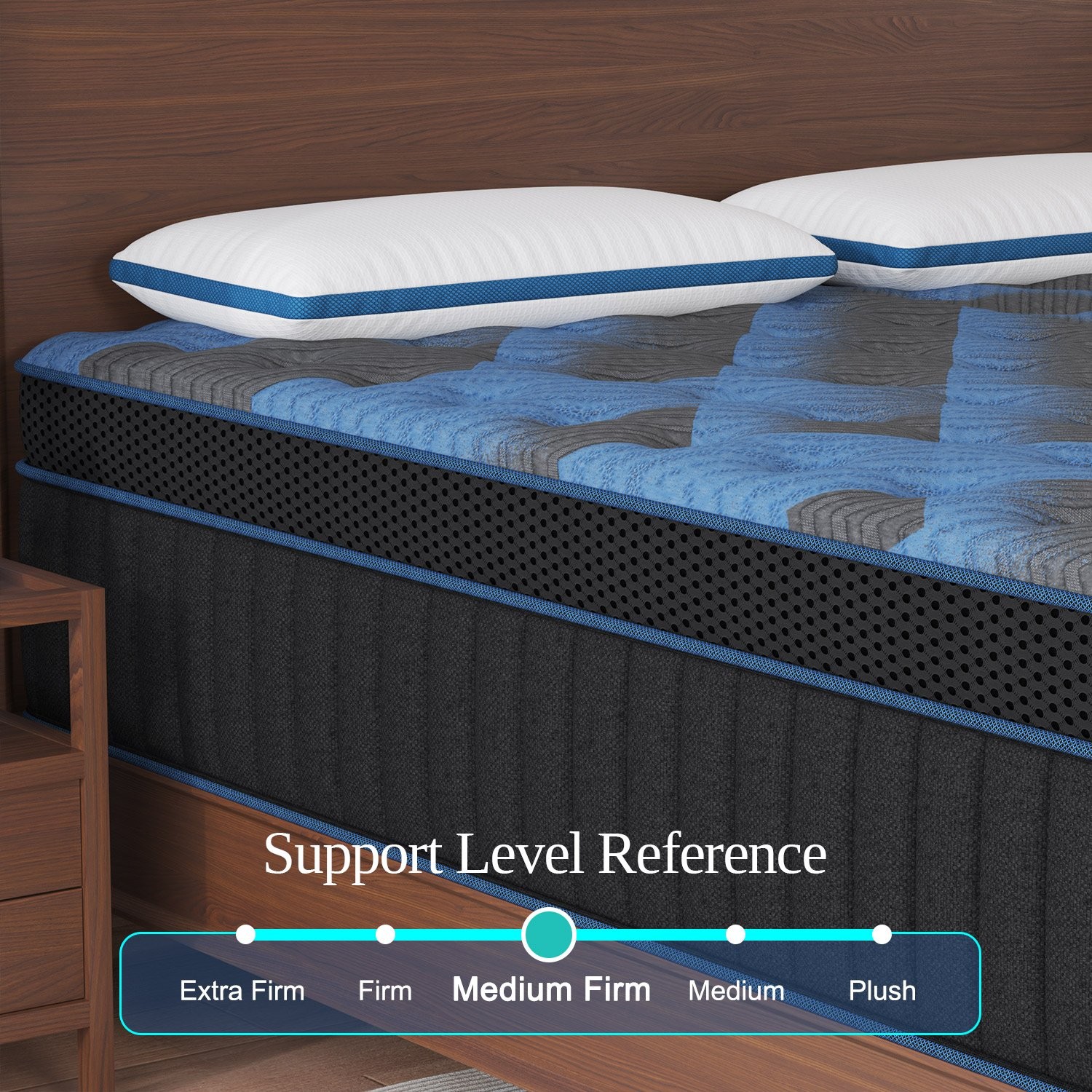 12″ 14″Twin Full Queen King Size Gel Memory Foam Spring Mattress In A Box