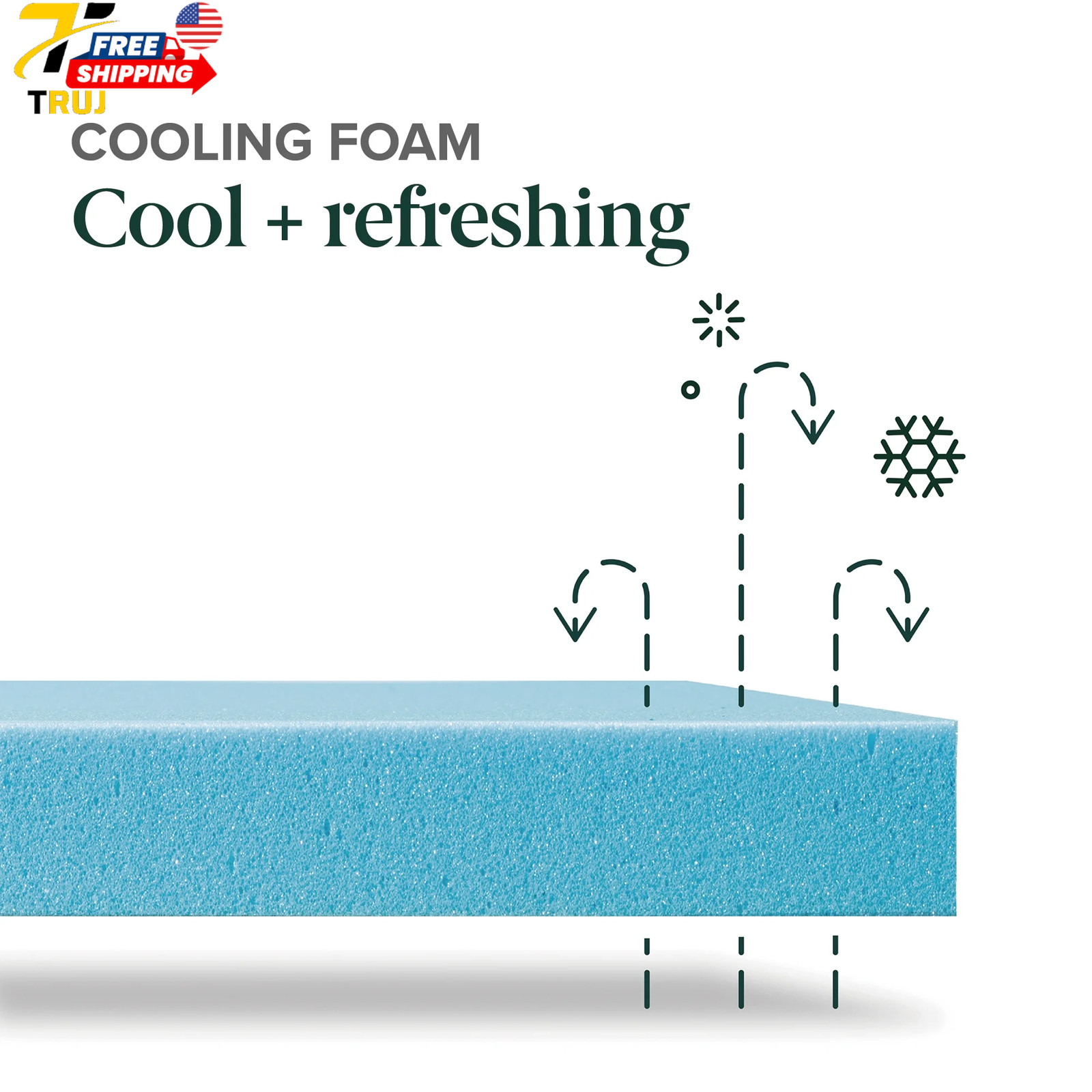 Gel Airflow 6″ Twin Tight Top Memory Foam Mattress