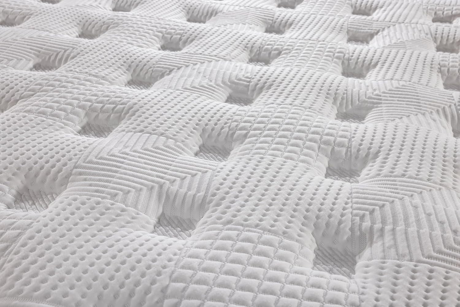 12″ Eurotop Hybrid Mattress – Firm Support & Pocketed Coils – USA Made
