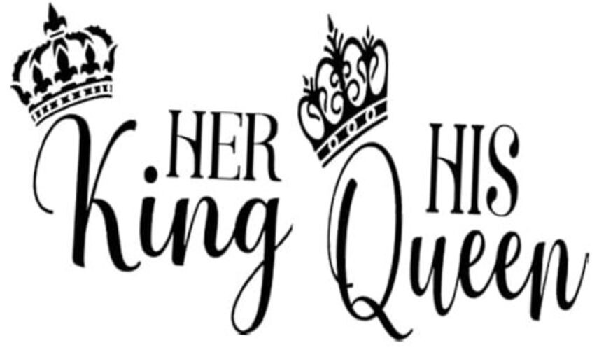 Queen 2 Pack – Vinyl Decal Sticker for Trucks, SUVs, Vans – Pink