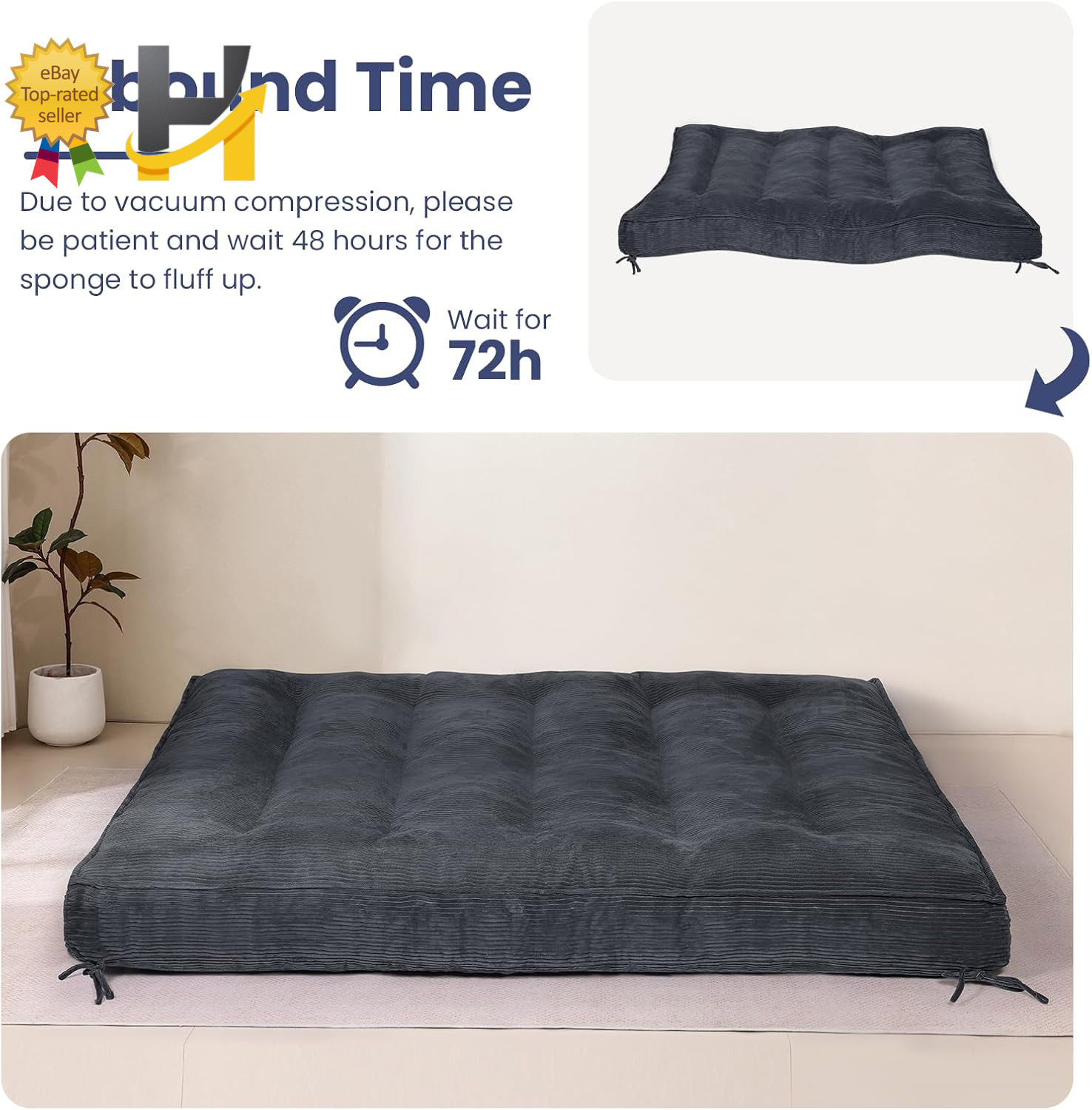 8″ Thick Futons Sofa Couch Bed Sleeper Sofa Bed Floor Mattress for Adults
