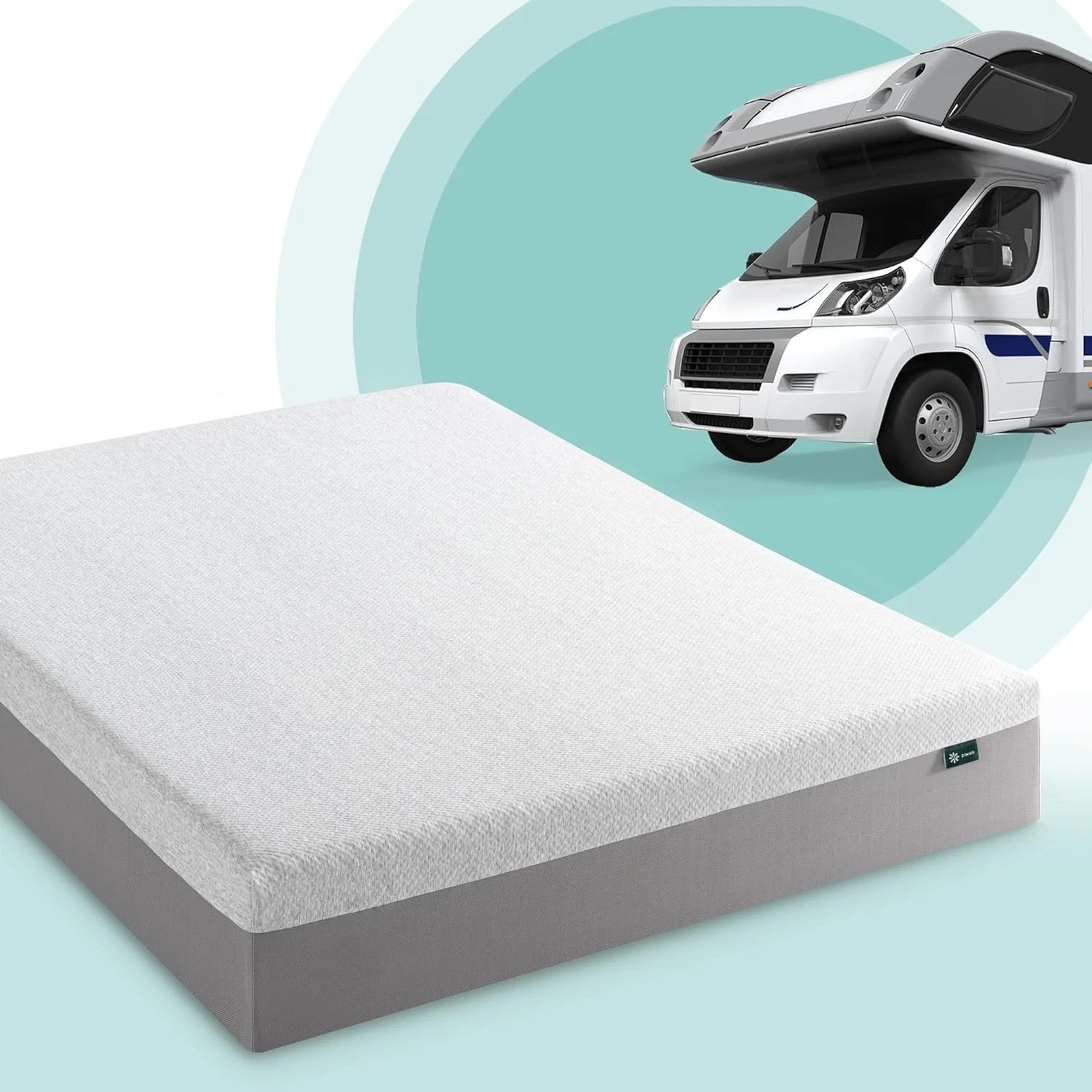 8 Inch Ultima RV Memory Foam Mattress [New Version], Short Queen, Fiberglass …