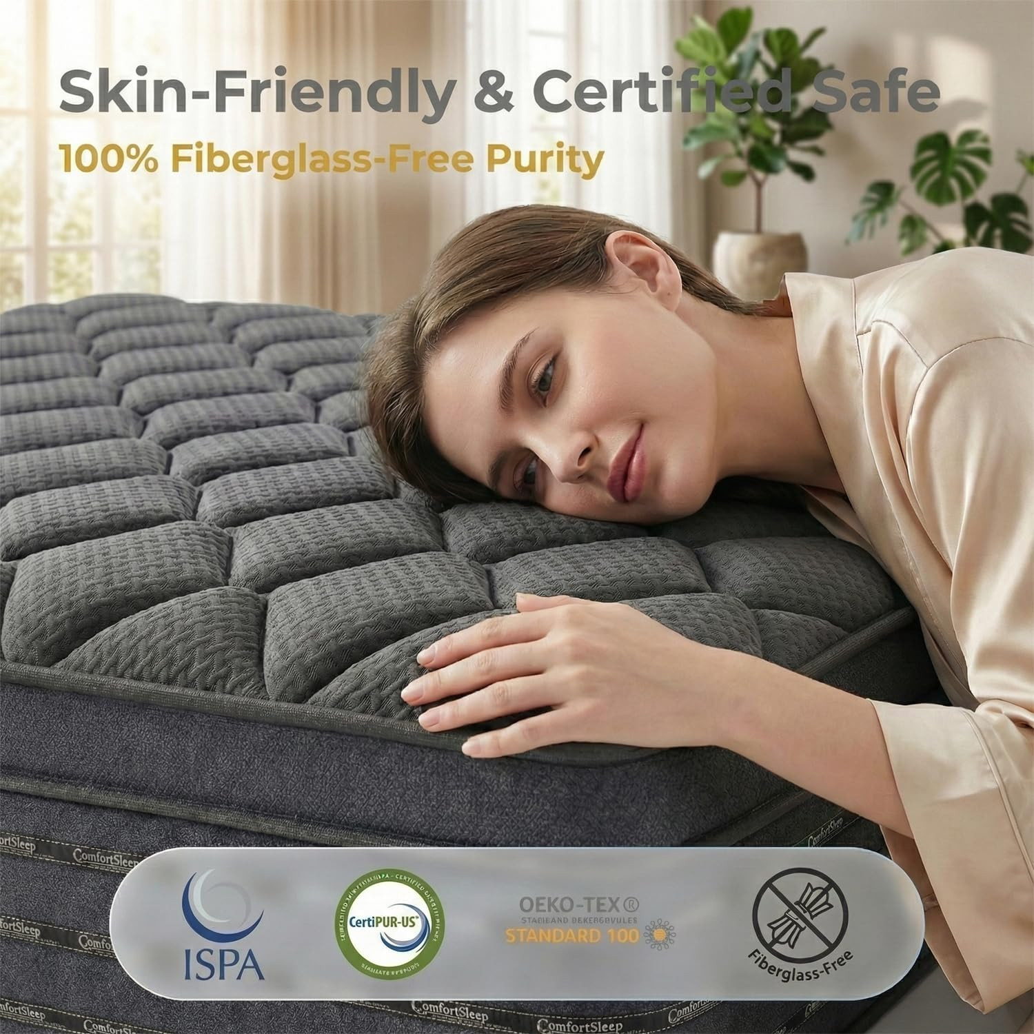 12″ Queen Hybrid Mattress, Cooling Gel Foam, Motion Isolation, 365-Night Trial