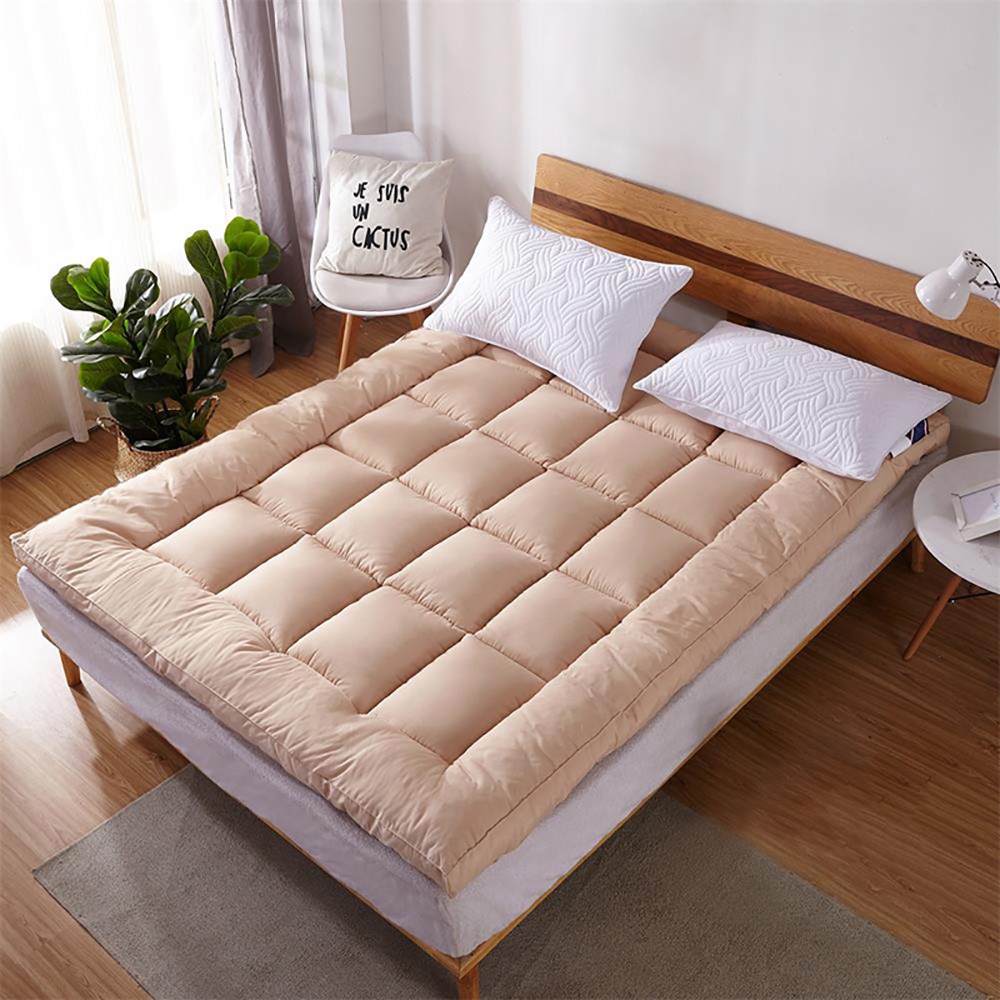 Quilted Mattress Pad Soft Cooling Mattress Topper Sleeping Pad Full/Queen/King