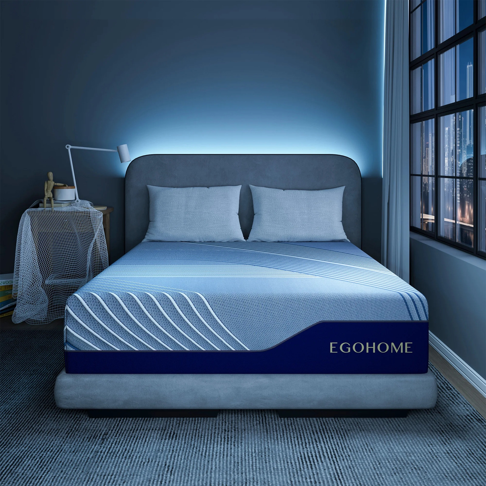 Ego Elysian Queen Mattress, 12 Inch Memory Foam Mattress with Pocket Spring, …