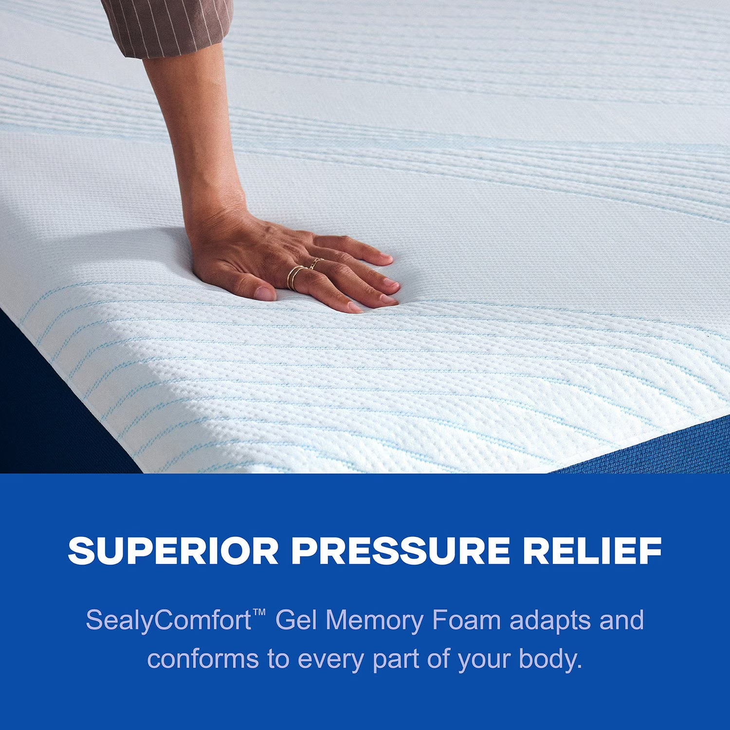 Sealy 10″ Medium Memory Foam Mattress Size Full Free Shipping