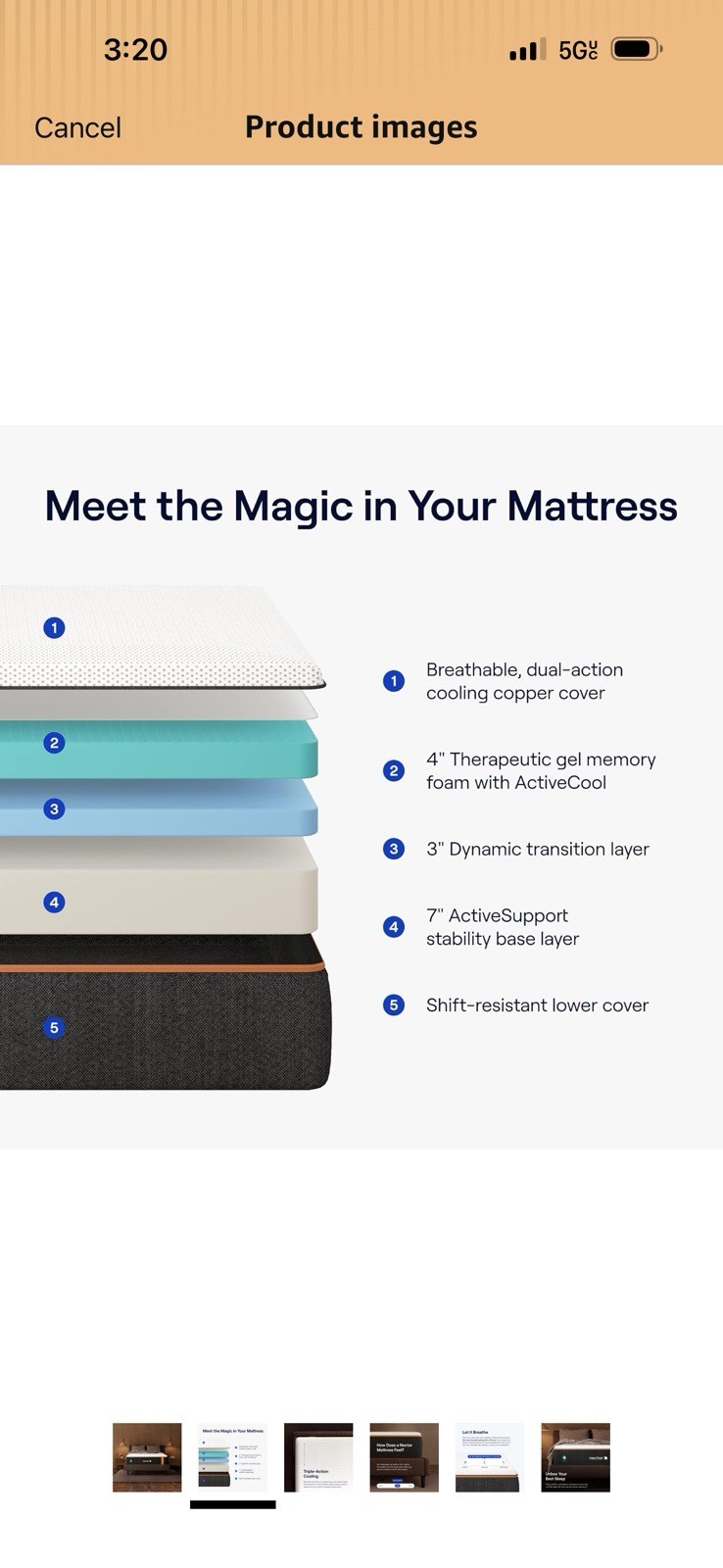 Nectar Premier Copper 14″ Twin XL Memory Foam Mattress Bedroom