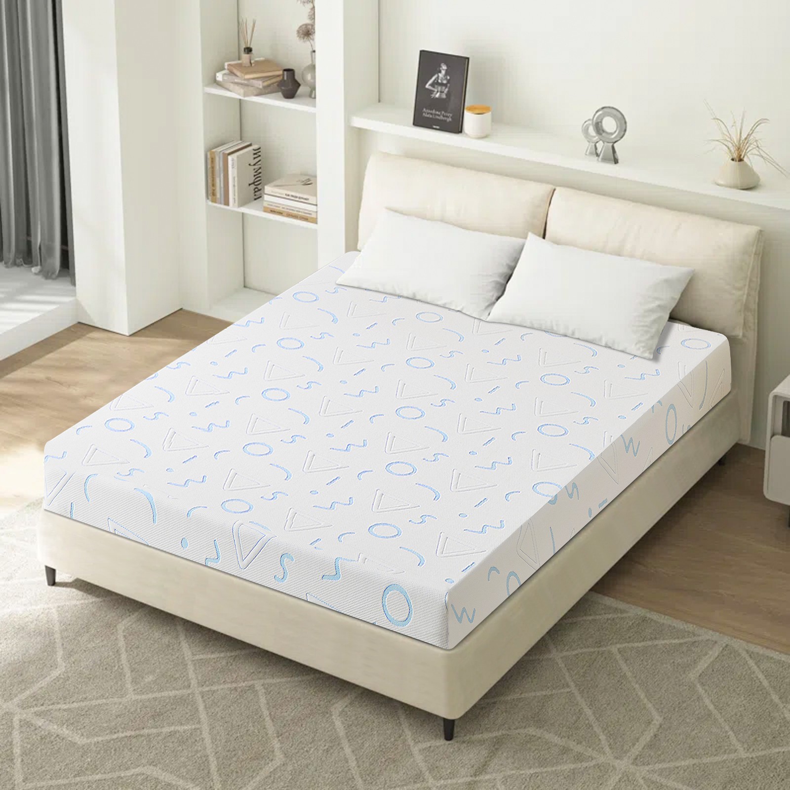 5″ 6″ Memory Foam Medium-Firm Mattress With Washable Cover for Pressure Relief