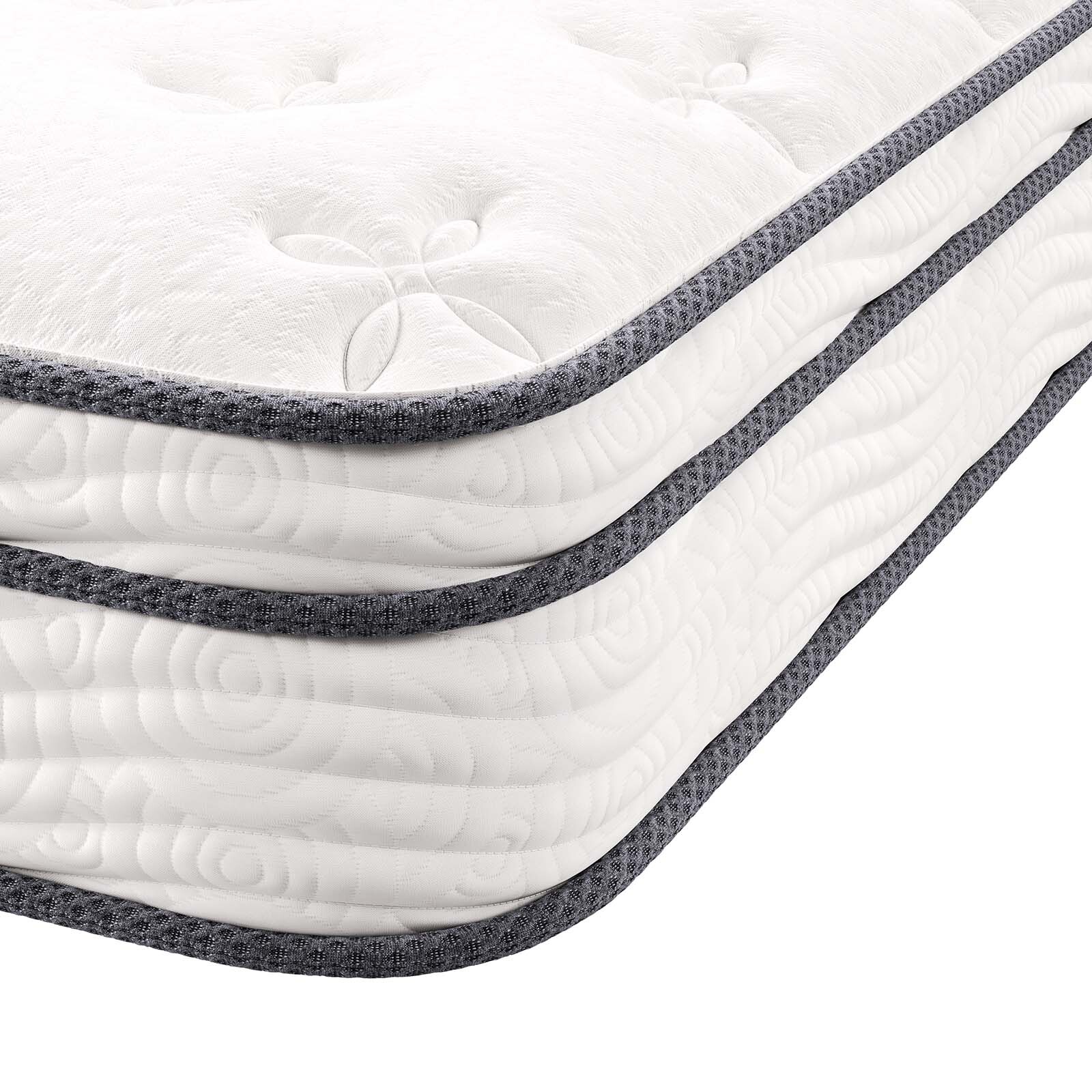 Modway Jenna 8″ Innerspring and Foam Narrow Twin Mattress in White
