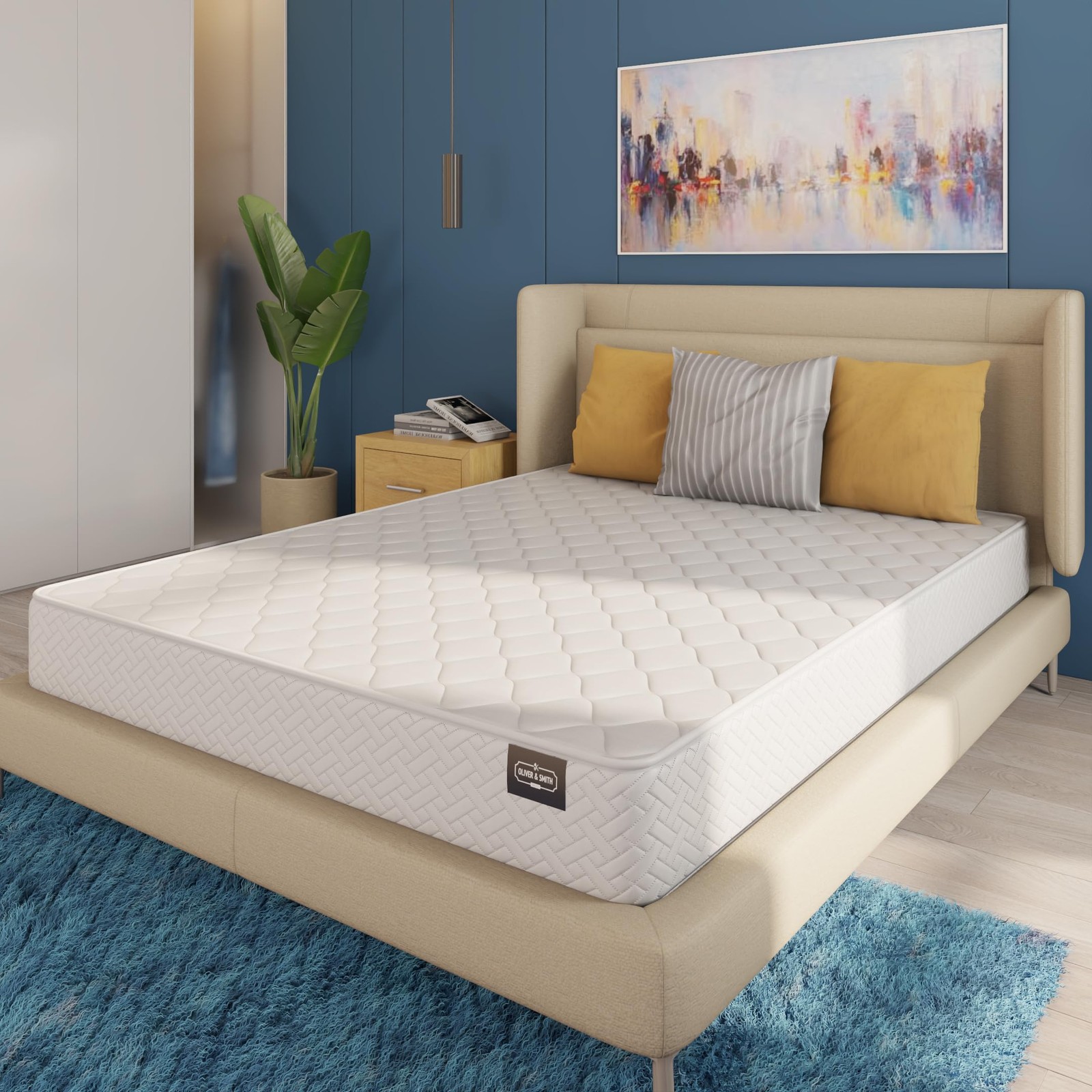 HomeLife 6-Inch Queen Mattress – Tight with High Density Foam – Breathable Polye