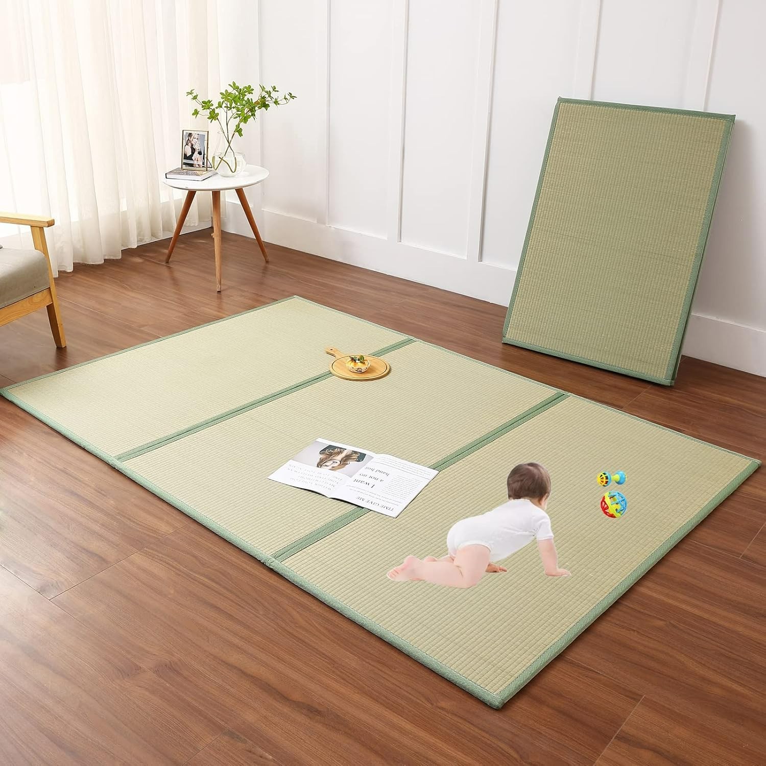Tatami Mat (Twin 79″ x 39″ x 0.5″), Japanese Traditional Tatami Mattress#2117DY1