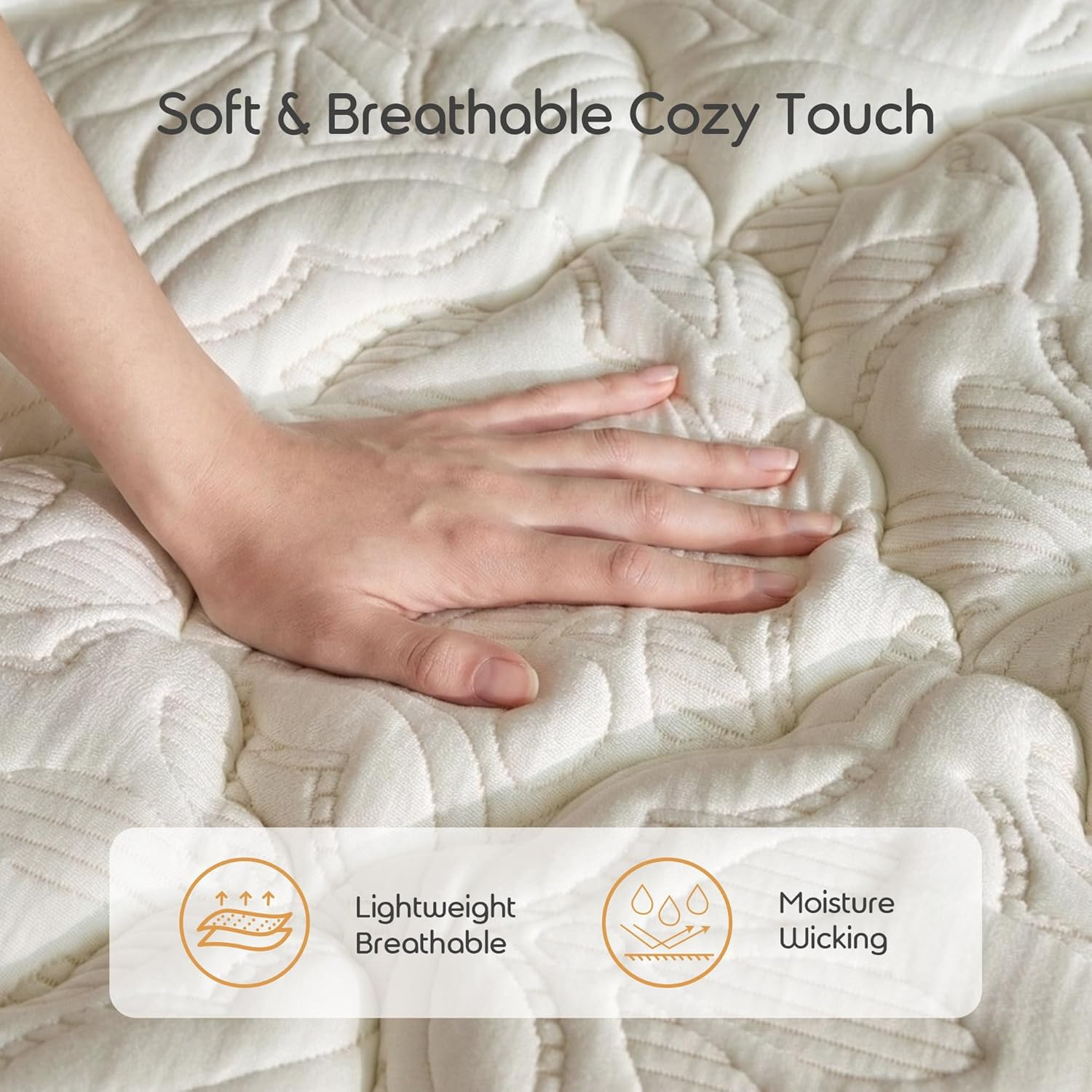12 Inch Full XL Mattress Hybrid, Cooling Gel Memory Foam & Pocket Springs, Mediu