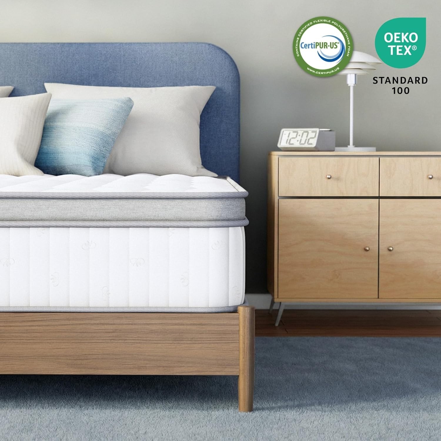Twin Hybrid Mattress 12″ Gel Memory Foam Pocket Springs Pressure Relief