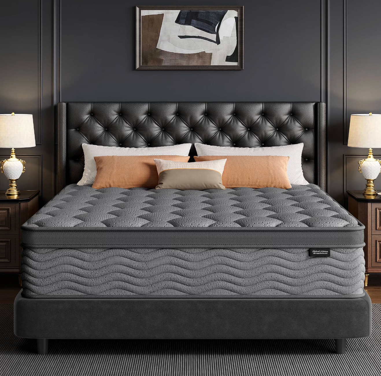 10″ Twin Colchon Gel Memory Foam Hibrido Cama Twin Mattress Hybrid Medium Firm