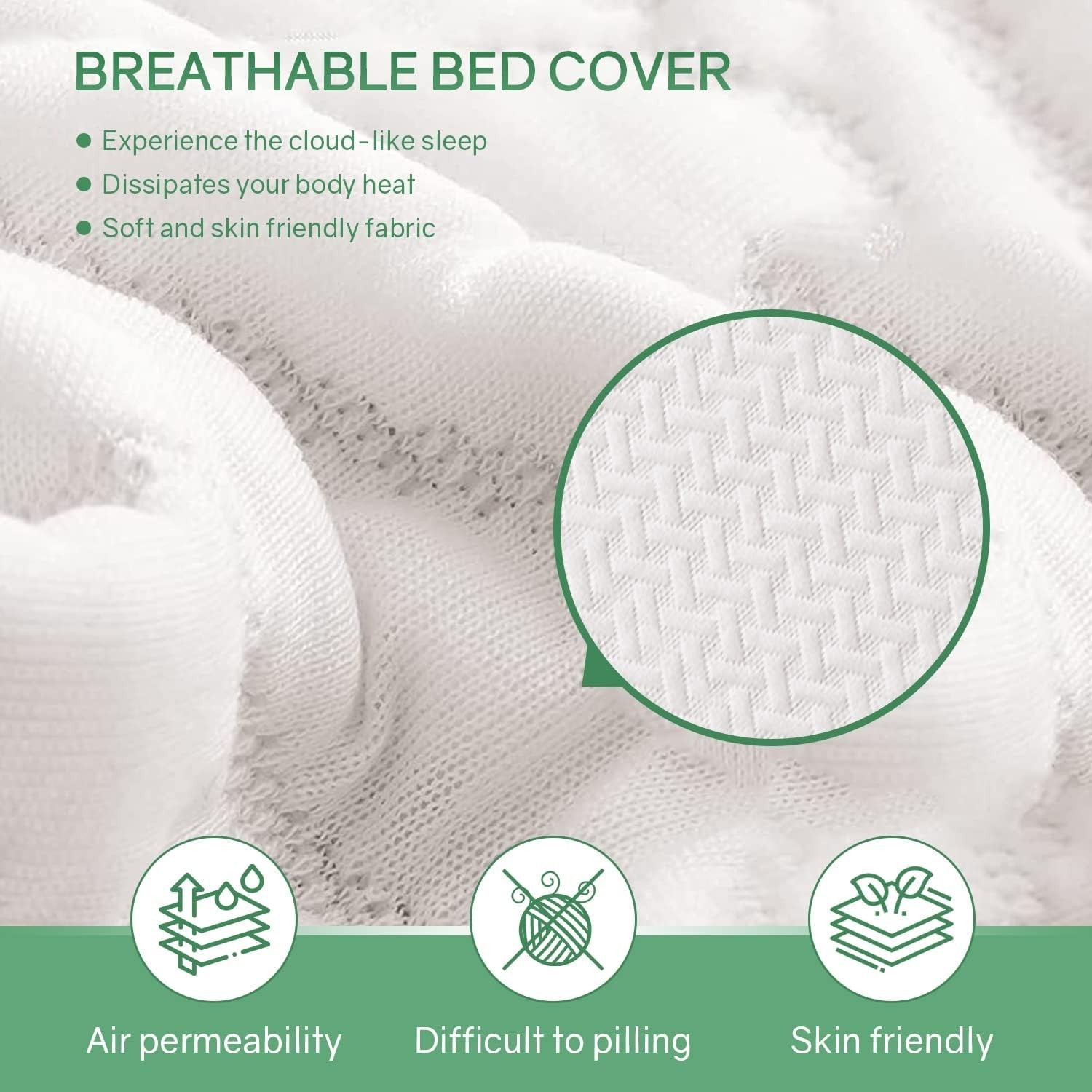 Queen Size Mattress,Fiberglass Free 6 Inch Green Tea Cooling Gel Memory Foam …