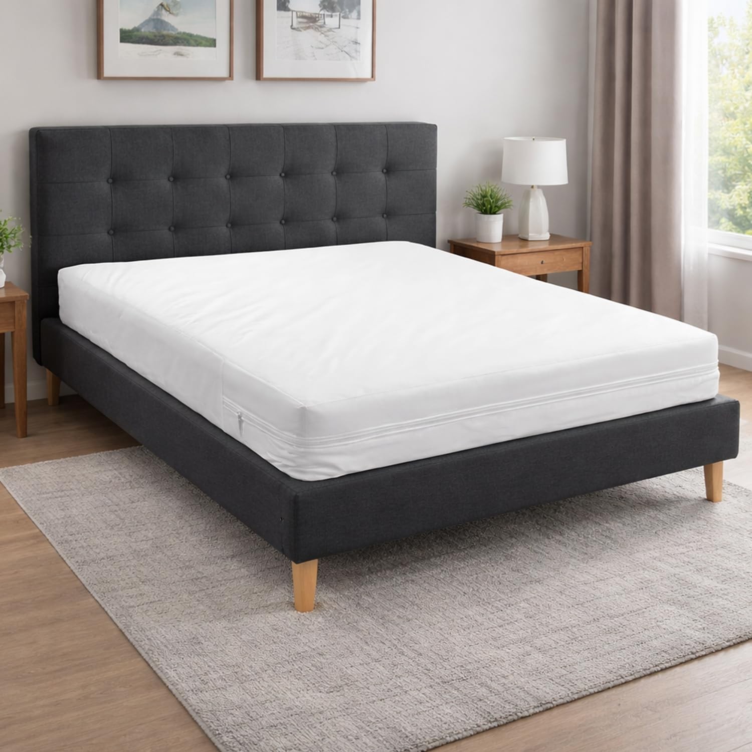 DMI Waterproof Mattress Protector, Pad, Queen, White