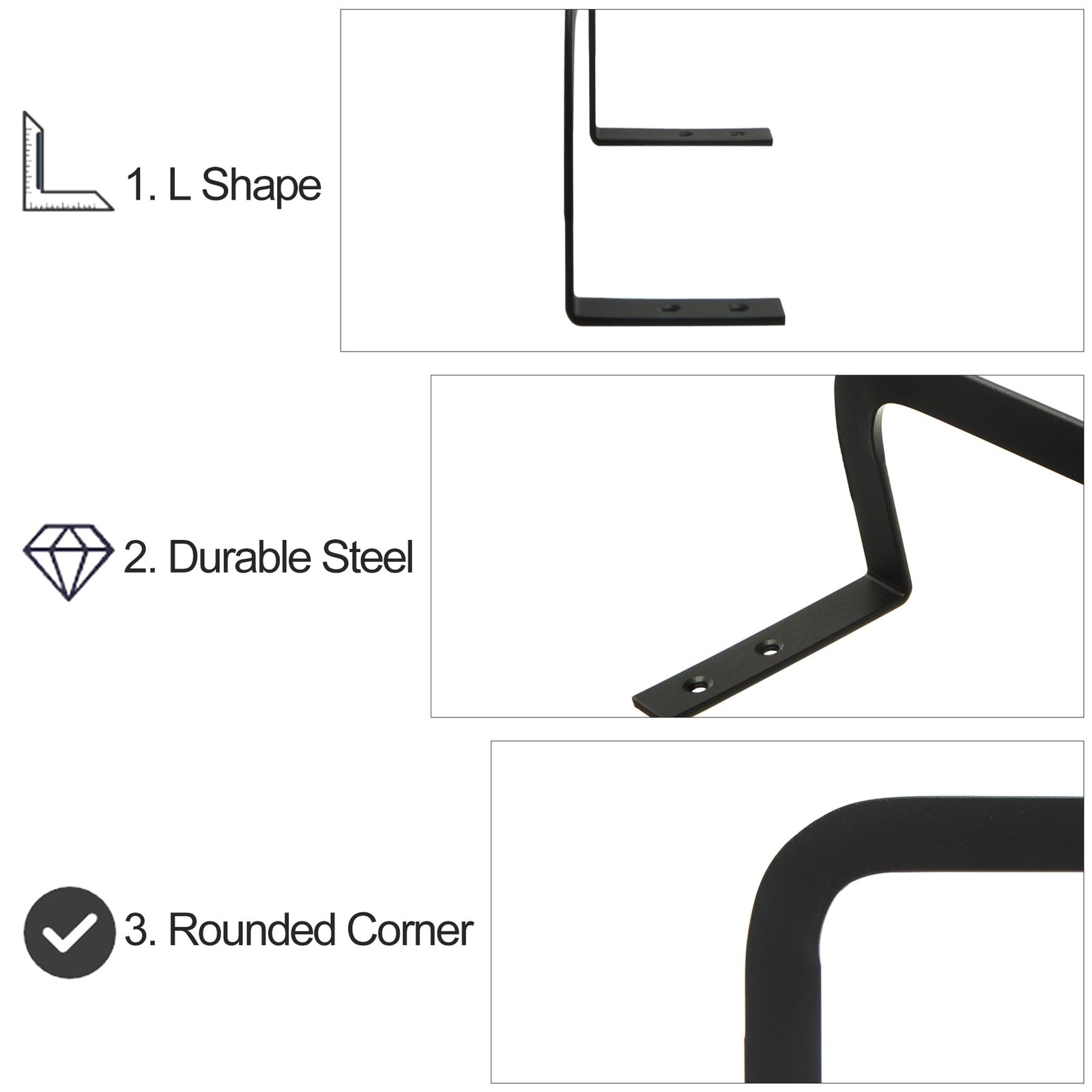 3 Pack Mattress Retainer Bar Holders for Platform and RV Bed Frames