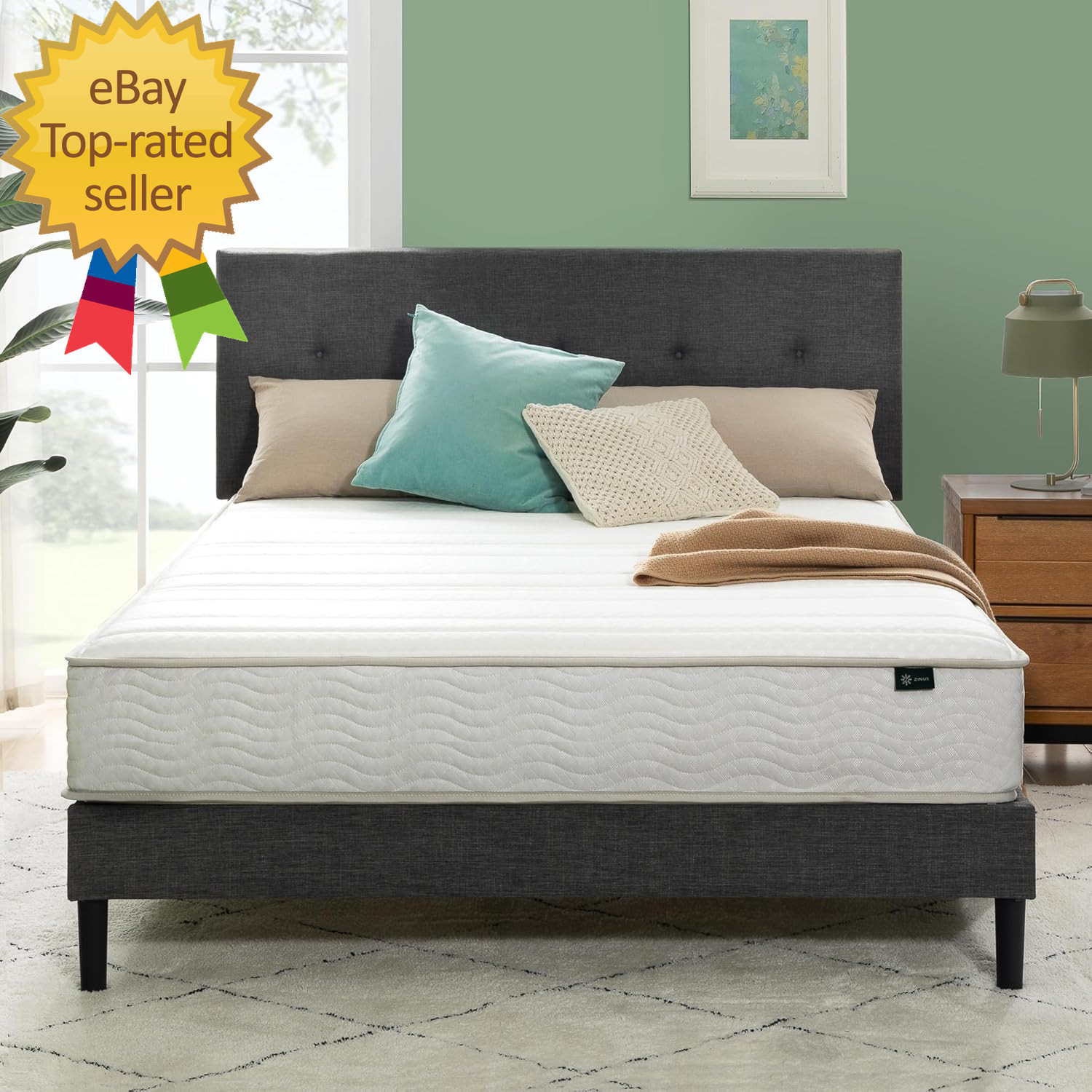 8 Inch Foam and Spring RV Mattress New Version Short Queen for Rvs in unique