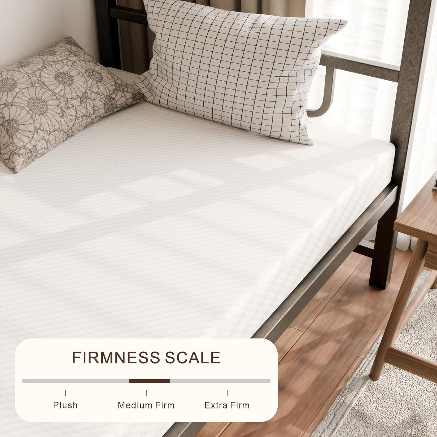 Twin Mattress Kids Adults 5 Inch Medium Firm Cooling Gel Memory Foam
